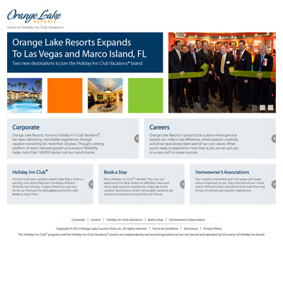 Orange Lake Resorts Company Gateway