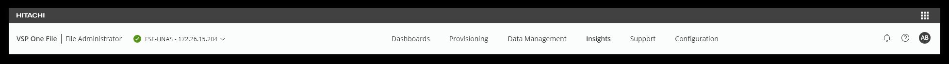 Global application header