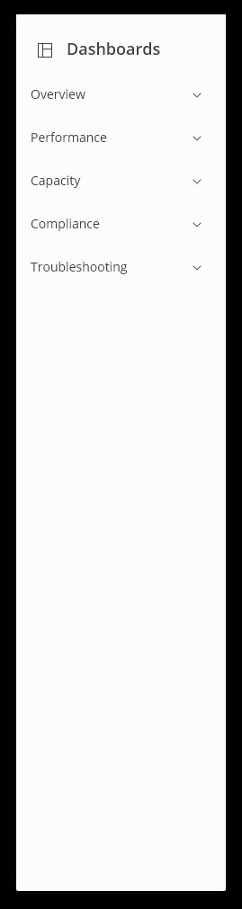 Contextual collapsible left navigation